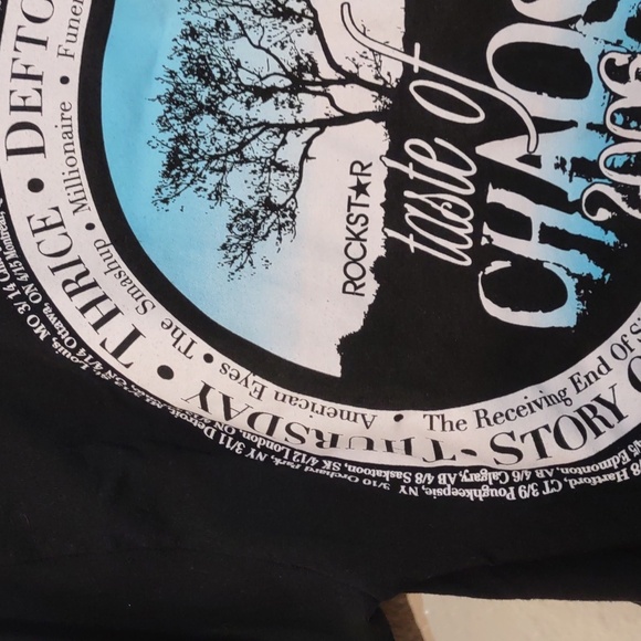 NEW NEVER USED TASTE OF CHAOS 2006 CONCERT TSHIRT SIZE M - Picture 9 of 10